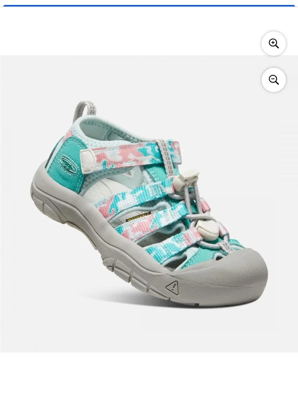 Keen Kids Newport H2 Sandals in Camo/Pink Icing size 1 Outdoor Hiking Water